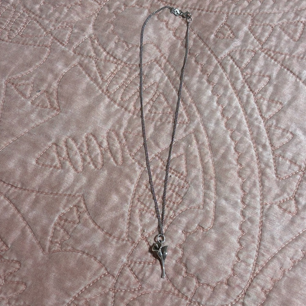 James Avery Sterling Silver Calla Lily Necklace - Picture 2 of 3